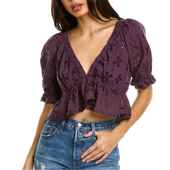 Free People Gardenia Eyelet Top - Picture 7 of 7